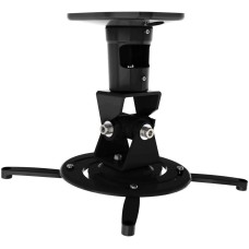 CACTUS Кронштейн для проектора CS-VM-PR01-BK, до 10кг, потолочный, поворот и наклон, черный