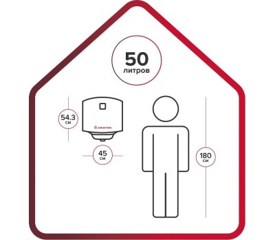 Водонагреватель накопительный электрический ARISTON PRO1 ECO INOX ABS PW 50 V 3700547