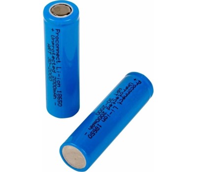 Элементы питания PROCONNECT (30-2000) 18650 UNPROTECTED LI-ION 2000 MAH 3.7 В