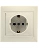Розетка SMARTBUY (SBE-01i-16-S1-Z-c) Венера, 1-местная, бежевый