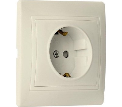 Розетка SMARTBUY (SBE-01i-16-S1-Z-c) Венера, 1-местная, бежевый