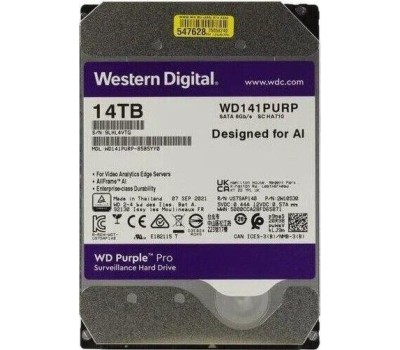Жесткий диск WD Original SATA-III 14Tb WD141PURP Video Purple Pro (7200rpm) 512Mb 3.5