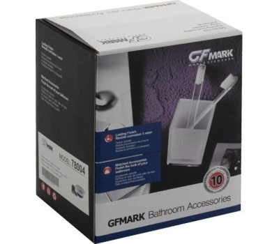 Аксессуары для ванной комнаты и туалета GFMARK 78004 Мыльница стеклянная с креплением к стене ГРАФИТ