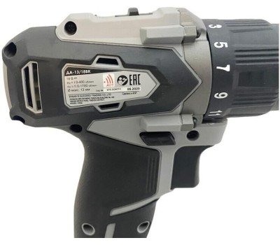 Дрель-шуруповерт ИНТЕРСКОЛ ДА-13/18ВК бесщеточная аккум. дрель-шуруп. Li-ion АПИ (кейс, 2 аккум. 2Ач, ЗУ)