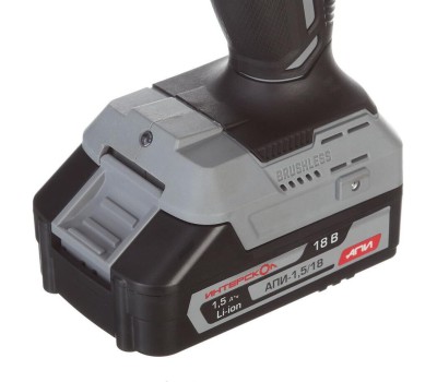 Дрель-шуруповерт ИНТЕРСКОЛ ДА-13/18ВК бесщеточная аккум. дрель-шуруп. Li-ion АПИ (кейс, 2 аккум. 2Ач, ЗУ)