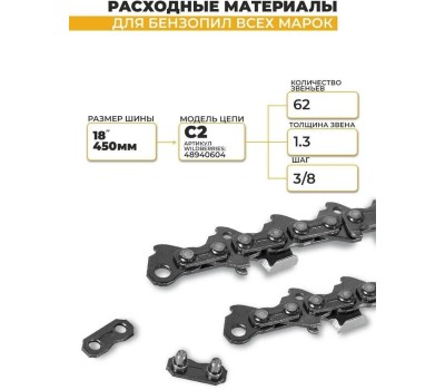 HUTER Шина для цепных пил CS-181Е ELS2400