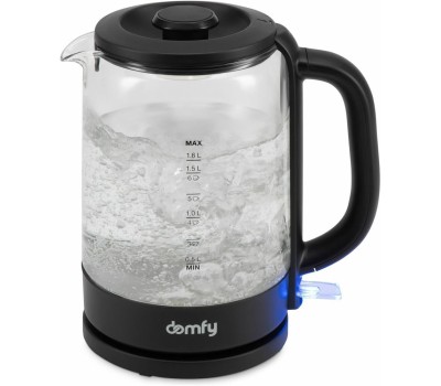 Чайник электрический DOMFY DSB-EK304, 2200Вт, черный
