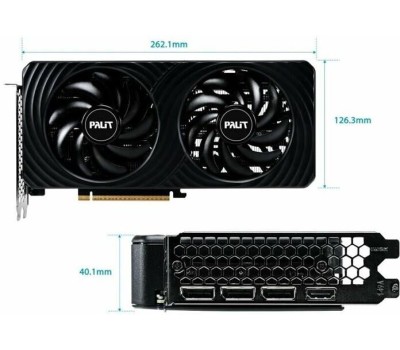 Видеокарта PALIT Видеокарта PCIE16 RTX5060 8GB PA-RTX5060 DUAL 8GB