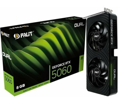 Видеокарта PALIT Видеокарта PCIE16 RTX5060 8GB PA-RTX5060 DUAL 8GB