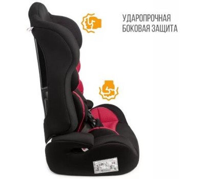 Детское автомобильное кресло ZLATEK KRES4135 ZL513 Lux разборное гр.I/II/III, гламур красный
