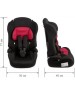 Детское автомобильное кресло ZLATEK KRES4135 ZL513 Lux разборное гр.I/II/III, гламур красный