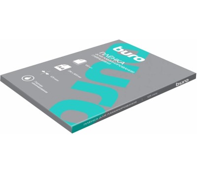 BURO Пленка для ламинирования 125мкм A4 (100шт) глянцевая 216x303мм