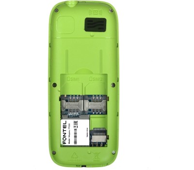 Телефон мобильный FONTEL FP200 черно-зеленый
