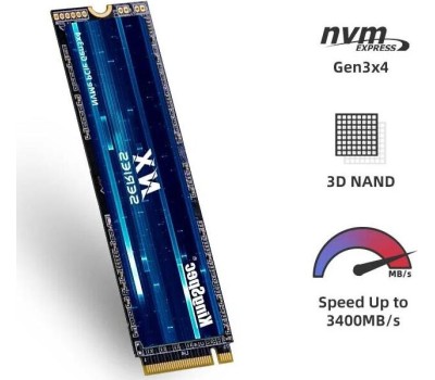 Накопитель SSD KINGSPEC SSD накопитель NX-2TB 2ТБ, M.2 2280, PCIe 3.0 x4, NVMe, M.2