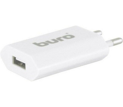 СЗУ BURO Сетевое зарядное устройство TJ-164w, USB-A, 5Вт, 1A, белый