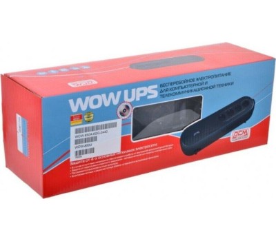 PowerCom WOW-850U ИБП {OffLine, 850VA / 425W, Tower, 4xEURO, USB} (78234)