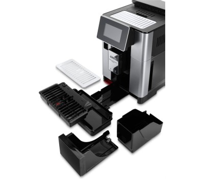 DELONGHI Кофемашина автоматическая Primadonna Soul ECAM610.55.SB, 19Бар, с автоматическим капучинатором, черный/серебристый