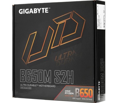 Материнская плата Gigabyte B650M S2H {SocketAM5, AMD B650, mATX, Ret}