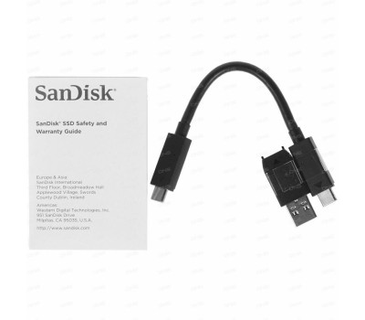 SANDISK Твердотельный накопитель SSD Extreme 1TB Portable SSD - up to 1050MB/s Read and 1000MB/s Write Speeds, USB 3.2 Gen 2, 2-meter drop protection and IP55 resistance