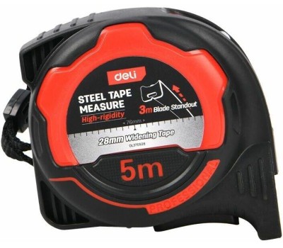 Рулетка DELI Рулетка DL370528 5м*28мм, метрическая