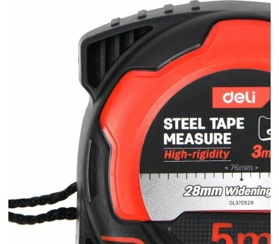 Рулетка DELI Рулетка DL370528 5м*28мм, метрическая