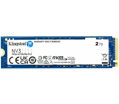 KINGSTON Твердотельный накопитель SSD PCIe 4.0 x4 2TB SNV3S/2000G NV3 M.2 2280