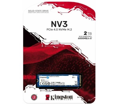 KINGSTON Твердотельный накопитель SSD PCIe 4.0 x4 2TB SNV3S/2000G NV3 M.2 2280