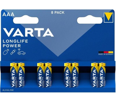 VARTA Батарейка LONGLIFE POWER (HIGH ENERGY) LR03 AAA BL8 Alkaline 1.5V (4903)