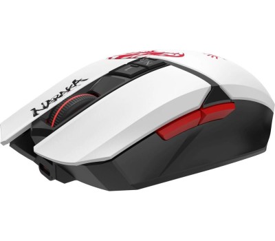 Мышь оптическая A4TECH Мышь беспроводная Bloody R36 Ultra, игровая, радио, оптическая, USB, 12000dpi, белый и черный [r36 ultra naraka usb]