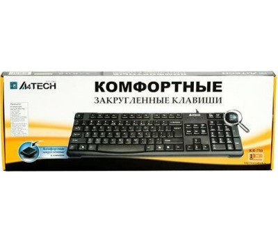 Клавиатура A4TECH KR-750 USB черный