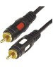 Кабель RCA REXANT (17-0145) ШНУР 2 RCA - 2 RCA, ДЛИНА 3 МЕТРА, ЧЕРНЫЙ (GOLD)