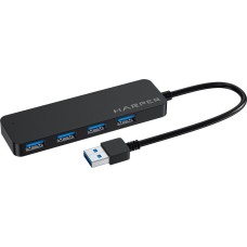 USB ХАБЫ HARPER HUB-04P Black