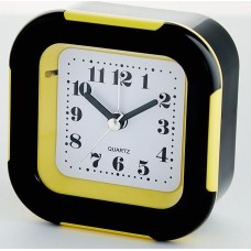 DELTA DT8-0016 Будильник 9.2*4.4*9.4 см (желтый)