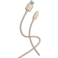 Кабель SMARTBUY (iK-512-S02g) S02 Lightning золотистый, 3 А, 1 м,