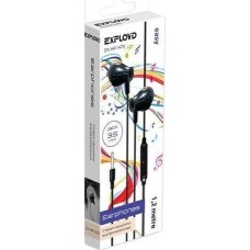 Наушники EXPLOYD (EX-HP-1473) 3.5mm/чёрный/1.2М/Easy