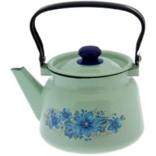 Чайник СИБИРСКИЕ ТОВАРЫ С2714.3С салатовый эмал 2,3л с рис