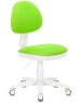 БЮРОКРАТ Кресло детское KD-3 салатовый TW-18 крестов. пластик белый