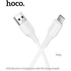 Кабель HOCO (6942007658898) X120m для micro USB , 1 м, White