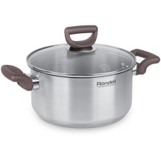 Кастрюля RONDELL Fest RDS-1322 2.8л. d=20см (с крышкой) стальной
