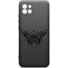 BORASCO Чехол (клип-кейс) ArtWorks, для Samsung Galaxy A03, противоударный, черный/рисунок [51067]