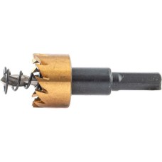 Коронка DENZEL Коронка по металлу HSS, 22 мм, нитридтитановое покрытие 724103