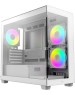 Корпус OCYPUS Корпус для ПК Case Gamma C52 WH ARGB mATX / win / white / 3 ARGB fans / no PSU / Tempered Glass