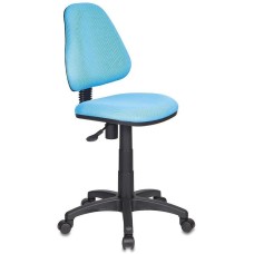 БЮРОКРАТ Кресло детское KD-4, ткань, до 100кг, пружинно-винтовой, голубой