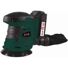 KLPRO Профессиональная аккумуляторная эксцентриковая шлифмашина KLEZ18-20 (18В, Li-ion-2шт, 2.0Ач, ЗУ 2,4А)
