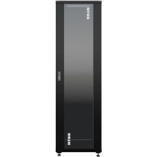 NTSS Шкаф коммутационный Премиум ( -R42U6060GS-1BL) напольный 42U 600x600мм пер.дв.стекл металл 900кг черный 510мм 86кг 1987мм 20 металл