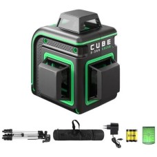 ADA Уровень лазер. Cube 3-360 GREEN Professional Edition 2кл.лаз. 520нм цв.луч. зеленый 3луч. (А00573)