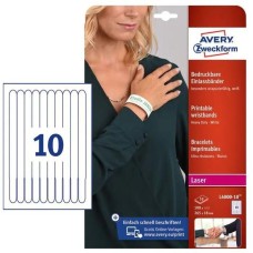 AVERY ZWECKFORM Пленка L4000-10, для лазерной печати, 10л, 160г/м2, белый, 18мм х 265мм, 10шт