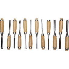 STAYER 12 предм., набор фигурных стамесок-резцов по дереву (1835-H12)