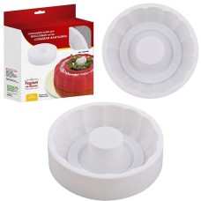 MULTIDOM Силиконовая форма для муссовых тортов «Сладкая фантазия». Размер 23х23х6см. VL80-305