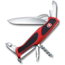 VICTORINOX Нож перочинный RangerGrip 61 (0.9553.MC) 130мм 11функц. красный/черный карт.коробка